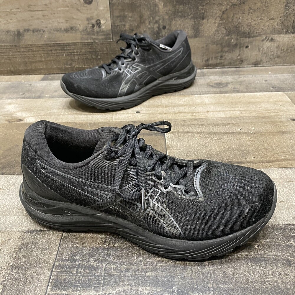 Asics Gel Cumulus 23 Womens All Black Running Shoes Size 8
